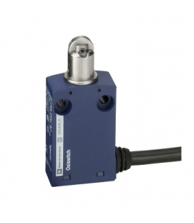 OsiSense XC Łącznik krańcowy plastikowy, trzpień z rolką stalową, 1NC+1NO kabel 1m, XCMN2102L1 Schneider Electric