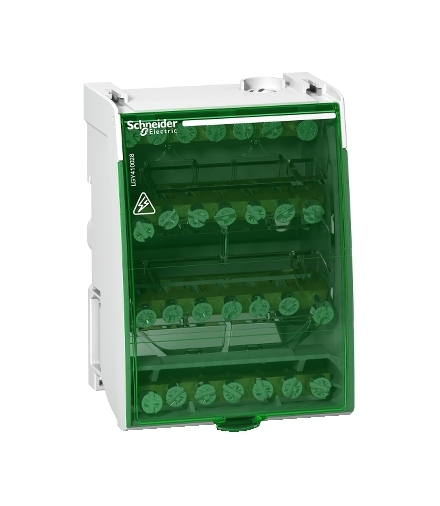 Blok rozdzielczy Acti9 śrubowy 28 otworów 100A 4P, LGY410028 Schneider Electric