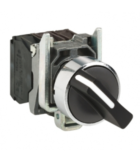 Harmony XB4 Przełącznik 2 pozycyjny, czarny, metalowy, XB4BD41 Schneider Electric