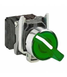 Harmony XB4 Przełącznik 2 pozycyjny, metalowy, LED 230/240V, XB4BK133M5 Schneider Electric