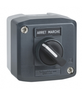 Harmony XALD Stacja sterująca ciemnoszara czarny przełącznik Ø22 1 NO, XALD132 Schneider Electric