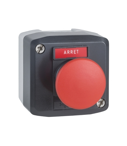 Harmony XALD Stacja sterująca ciemnoszara z przyciskiem grzybkowym Ø40, XALD164 Schneider Electric