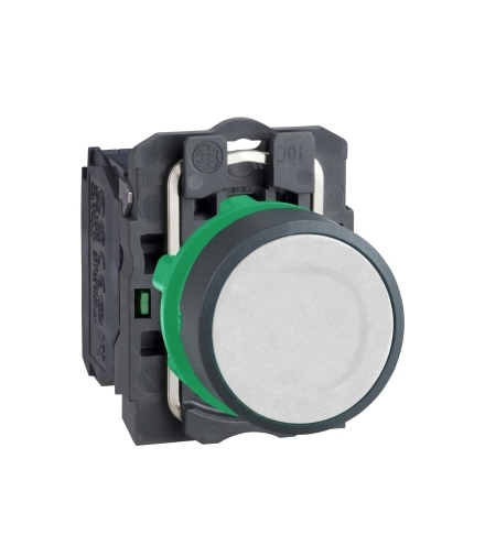 P/B,WHITE,1N/O,SPRING RETURN, XB5AACUST01 Schneider Electric