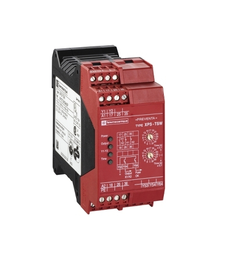 Moduł bezpieczeństwa Preventa opóźnienie wyjść Kategoria 3, XPSTSW3742P Schneider Electric