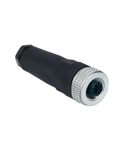 Konektory okablowane proste, żeńskie, M12, 5 pinów, dławik Pg 7, XZCC12FDM50B Schneider Electric