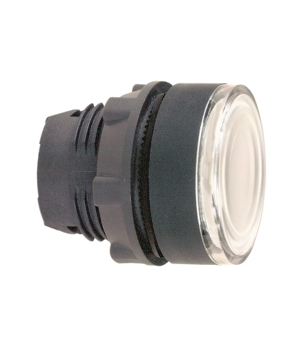 Harmony XB5 Główka przycisku płaskiego z samoczynnym powrotem, LED, biała plastikowa, ZB5AW313 Schneider Electric