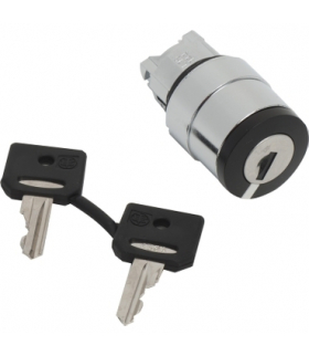 Harmony XB4 Główka przełącznika 3 pozycyjnego z kluczem NR 458A czarny metalowy, ZB4BG410 Schneider Electric