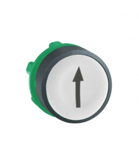 Harmony XB5 Główka przycisku płaskiego plastikowego, biała z oznaczeniem, ZB5AA334 Schneider Electric