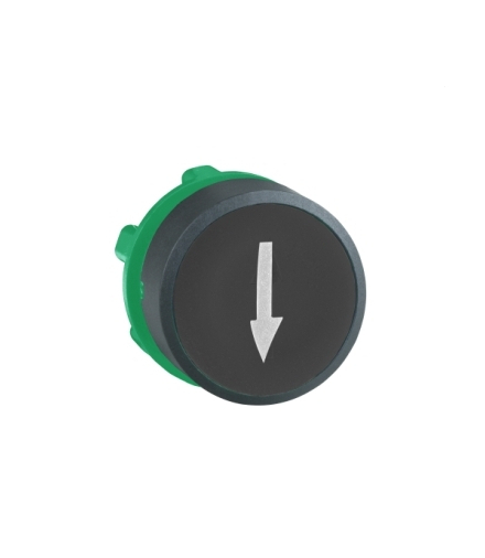 Harmony XB5 Główka przycisku płaskiego plastikowego, czarna z oznaczeniem, ZB5AA335 Schneider Electric