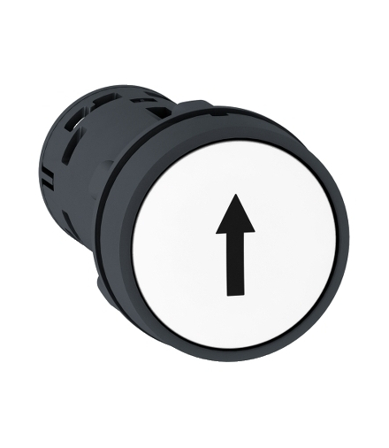 Harmony XB7 Przycisk płaski biały z samoczynnym powrotem, XB7NA11341 Schneider Electric