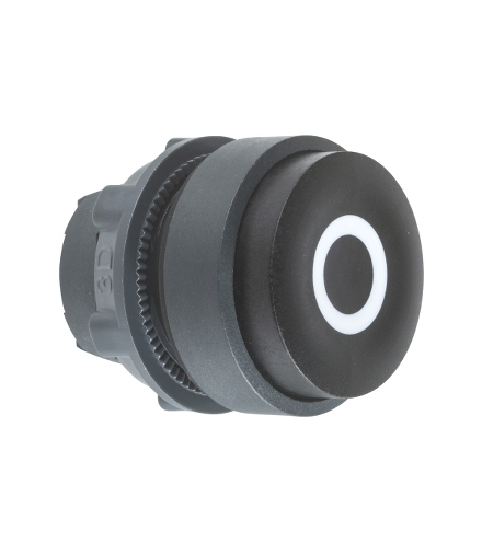 Harmony XB5 Napęd przycisku wystającego czarny samopowrotny plastikowy oznaczony "O", ZB5AL232 Schneider Electric