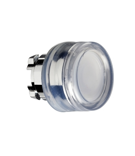 Harmony XB4 Przycisk płaski okapturzony biały samopowrotny bez podświetlenia metalowy, ZB4BP18 Schneider Electric