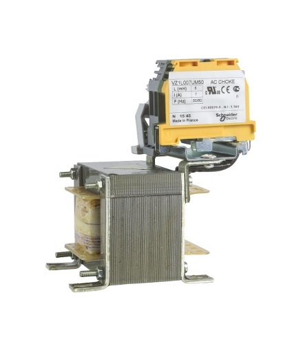 Altivar Machine ATV320, Dławik liniowy, 5 mH, 7 A, 1-fazowy, 20 W, VZ1L007UM50 Schneider Electric