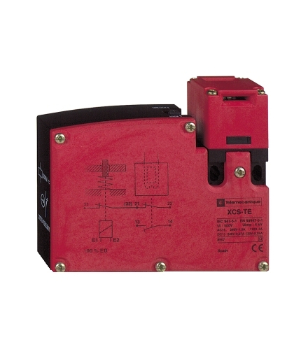 Preventa XCS Łącznik krańcowy bezpieczeństwa, 2P NC+NC blokowanie magnetyczne, 230V, XCSTE7342 Schneider Electric