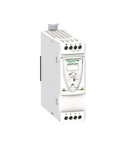 Phaseo, regulowany zasilacz impulsowy (SMPS), 1 lub 2 fazowy, 100..500 V, 24 V, 3 A, ABL8RPS24030 Schneider Electric