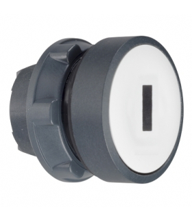 Harmony XB5 Główka przycisku płaskiego plastikowego, biała, z oznaczeniem, ZB5AA131 Schneider Electric