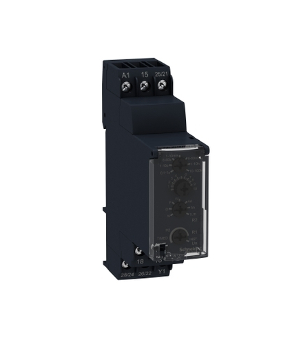 Zelio Time Przekaźnik czasowy wielofunkcyjny, 0.1s/100h, 24 240V AC, 2C/O, RE22R2MXMU Schneider Electric