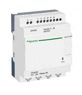 Zelio Logic Moduł wejść/wyjść 24VDC, SR2D101BD Schneider Electric