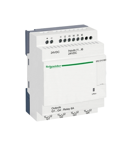 Zelio Logic Moduł wejść/wyjść 24VDC, SR2D101BD Schneider Electric