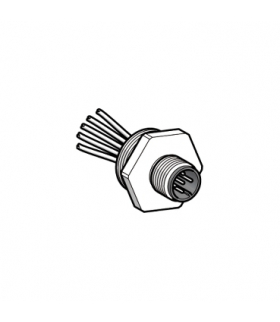 Adapter metalowy - otwór gwintowany Pg 13,5 - dla konektora męskiego,M12,5-przew., XZCE13M125M Schneider Electric