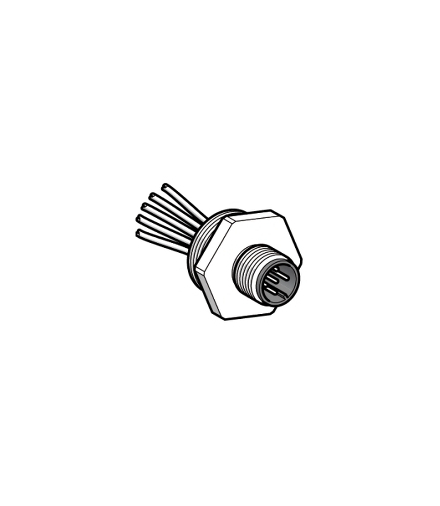 Adapter metalowy - otwór gwintowany Pg 13,5 - dla konektora męskiego,M12,5-przew., XZCE13M125M Schneider Electric