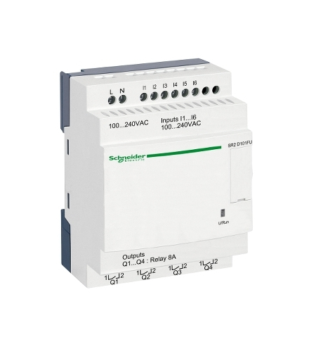 Przekaźnik kompaktowy Zelio Logic 6 wejść 4 wyjścia 120VAC, SR2D101FU Schneider Electric