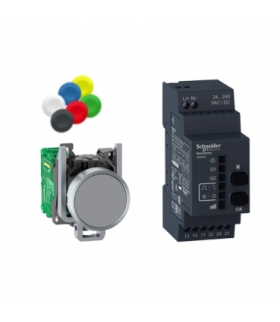 Harmony XB4 Przycisk bezprzewodowy z odbiornikiem 24 240V AC/DC, XB4RFA02 Schneider Electric