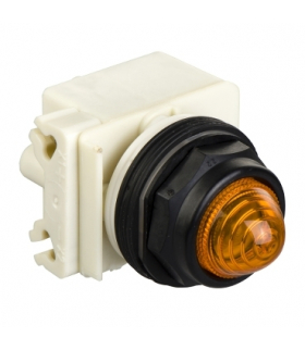 Harmony 9001SK Lampka sygnalizacyjna Ø30 pomarańczowa LED, BA 9s 24V AC plastikowa ośmioboczna, 9001SKP35LYA9 Schneider Electric