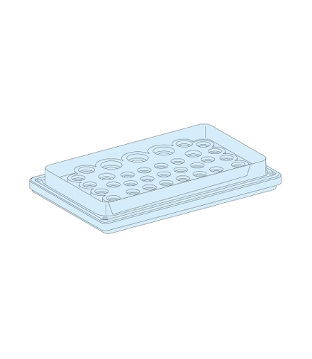 Rozdzielnice Prisma, płyty dławicowe z nacięciami 39 otworów 7-26mm, 08898 Schneider Electric