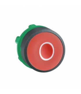 Harmony XB5 Główka przycisku płaskiego plastikowego, czerwona z oznaczeniem, ZB5AA432 Schneider Electric
