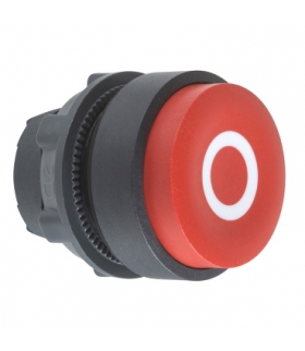 Harmony XB5 Główka przycisku wystającego z samoczynnym powrotem biała, z oznaczeniam plastikowa, ZB5AL432 Schneider Electric