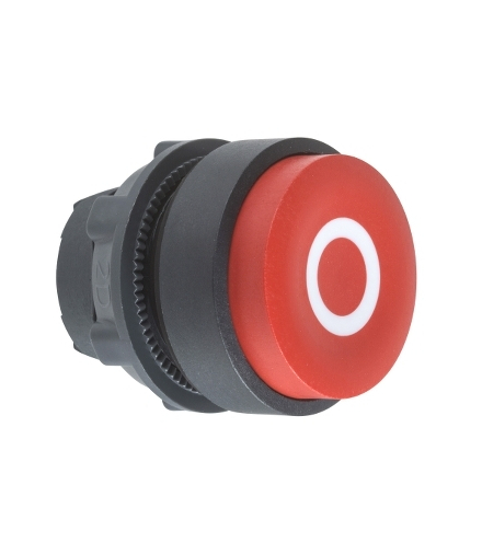 Harmony XB5 Główka przycisku wystającego z samoczynnym powrotem biała, z oznaczeniam plastikowa, ZB5AL432 Schneider Electric