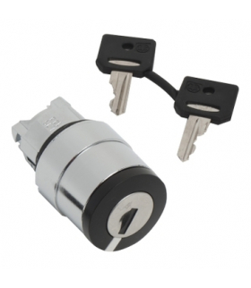 Harmony XB4 Główka przełącznika 2 pozycyjnego z kluczem 421E z samopowrotem czarny metalowy, ZB4BG612 Schneider Electric