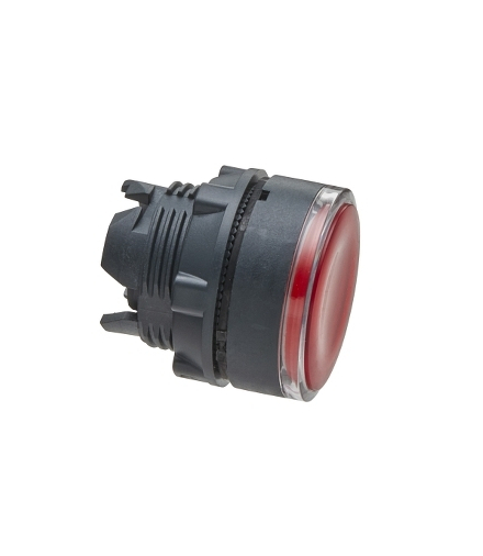 Harmony XB5 Główka przycisku płaskiego z samoczynnym powrotem, LED, czerwona plastikowa, ZB5AW343 Schneider Electric