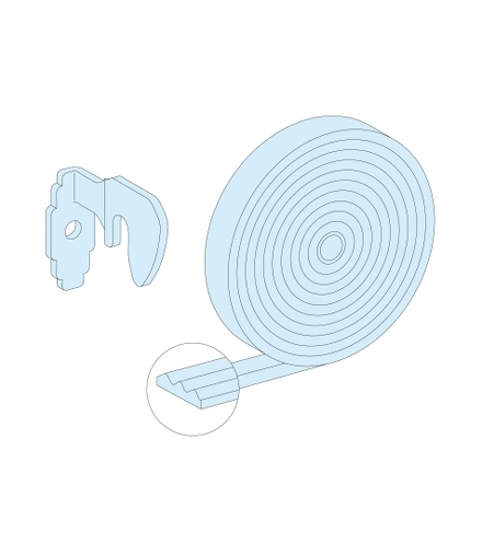 Rozdzielnice Prisma, zestaw uszczelek do drzwi obudowy 6-21 modułów IP43, 08841 Schneider Electric