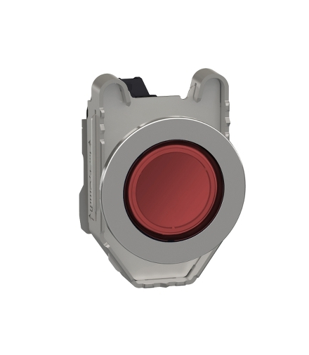 Harmony XB4 Lampka sygnalizacyjna zlicowany metal czerwony Ø30 gładka soczewka zintegrowana dioda LED 24 V AC/DC, XB4FVB4 Schnei