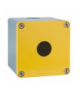 Harmony XAPS Pusta kaseta sterująca 1 otwór Ø22 żółta, 80x80mm, XAPJ1501 Schneider Electric