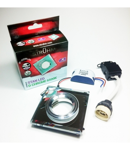 STAN LED D CHROME 6500K Oprawa sufitowa Z PASKIEM LED KWADRATOWA