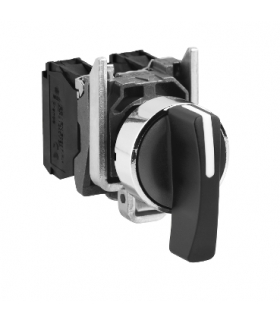 Harmony XB4 Przełącznik 3 pozycyjny, czarny, metalowy, XB4BJ33 Schneider Electric