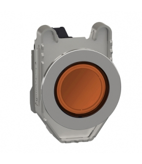 Harmony XB4 Lampka sygnalizacyjna zlicowany metal pomarańczowy Ø30 gładka soczewka zintegrowana dioda LED 230...240 V AC, XB4FVM