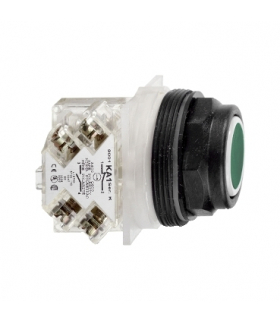 Harmony 9001SK Przycisk kryty Ø30 zielony samopowrotny 1 NO plastikowy ośmiokątny, 9001SKR1GH5 Schneider Electric