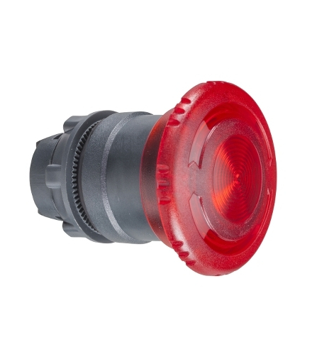 Harmony XB5 Główka przycisku grzybkowego odryglowana obrotem Ø22 czerwona LED plastikowa, ZB5AW743 Schneider Electric