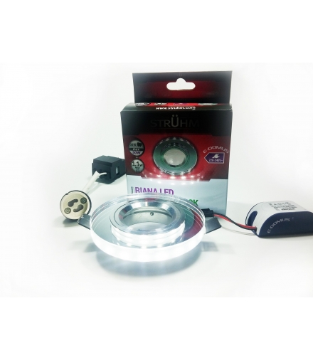 RIANA C CHROME LED Sufitowa oprawa Z PASKIEM LED 6500K