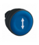 Blue flush pushbutton head Ø22 spring return with "up and down arrow" marking, ZB5AA651 Schneider Electric