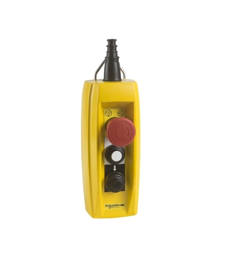 Harmony XAC Kaseta sterownicza 2 przyciski standardowe i 1 awaryjny NC/NO, XACB3191 Schneider Electric
