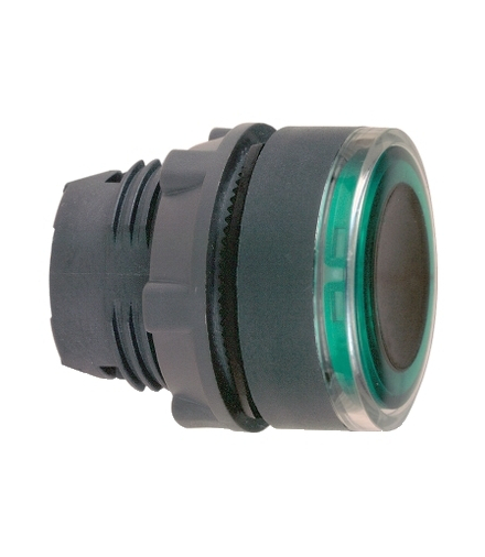 Harmony XB5 Główka przycisku z samopowrotem, podświetlany pierścień zielona plastikowa, ZB5AW933 Schneider Electric