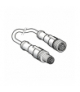 Kabel łącz. XZ - męski M12, 3-pin. prosty - żeński M-12, 3-pin. prosty - PUR 1 m, XZCR1511040A1 Schneider Electric