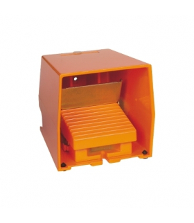 Harmony XPE Łącznik nożny pojedynczy z osłoną pomarańczowy 2 NC+NO metalowy, XPER511 Schneider Electric