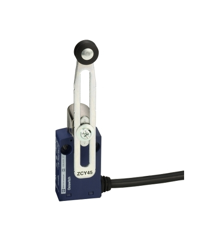 OsiSense XC Łącznik krańcowy dźwignia o zmiennej długości z rolką 1NC+1NO, kabel 1m, XCMN2145L1 Schneider Electric
