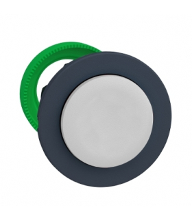 Płaski Biały Przycisk Główk Push Push, ZB5FH1 Schneider Electric